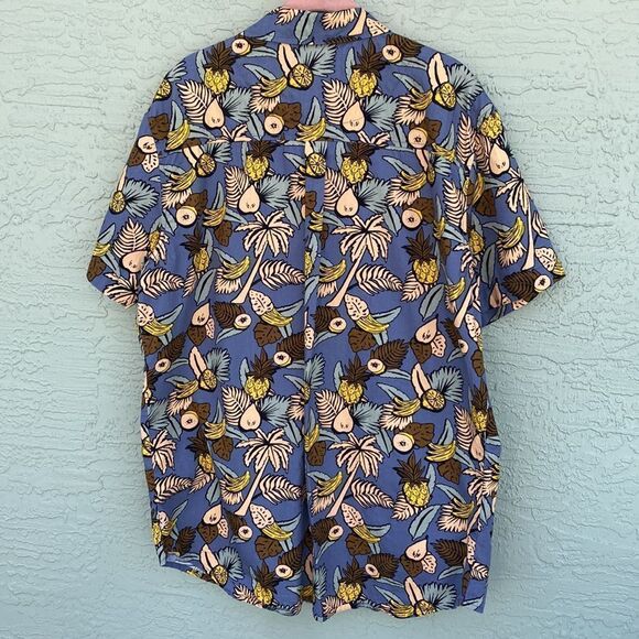 Ditch Plains Sz XL Pineapple Island Button Down - Picture 3 of 14